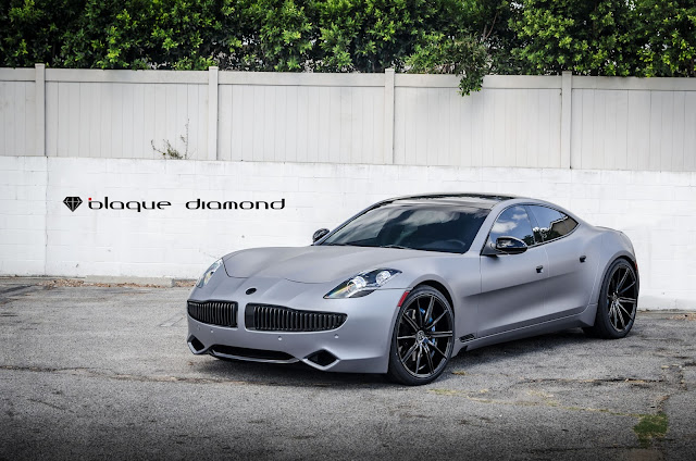 2013 Fisker Karma Fitted With 22 Inch BD-9’s in Gloss Black - Blaque Diamond Wheels