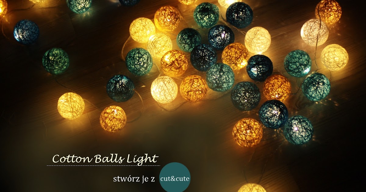 DIY Cotton Balls Light cut&cute