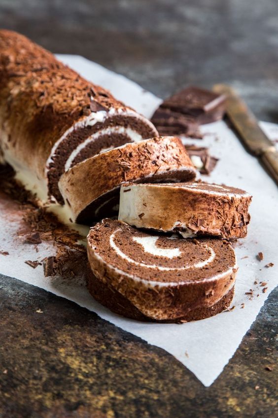 This chocolate tiramisu Swiss Roll is the best of two classic desserts all rolled into one. Chocolate sponge is wrapped up around a silky tiramisu filling. Make this for a special occasion! This week This chocolate tiramisu Swiss Roll is the best of two classic desserts all rolled into one. Chocolate sponge is wrapped up around a silky tiramisu filling. Make this for a special occasion! This week