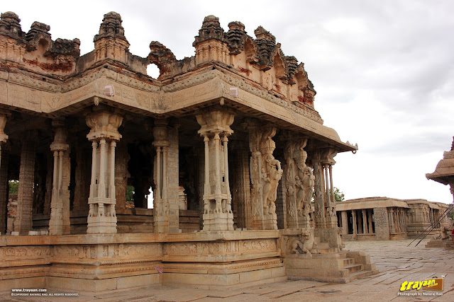 The magnificent Vithala temple pavilion, Hampi