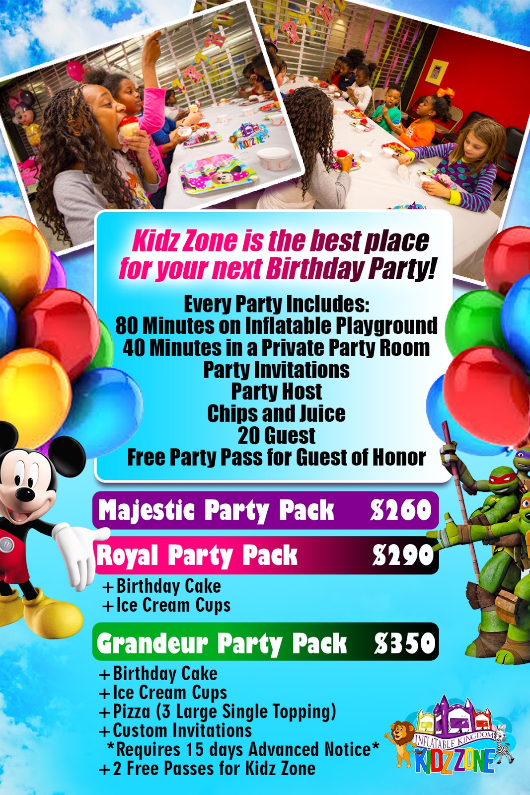 Inflatable Kingdom Kidz Zone