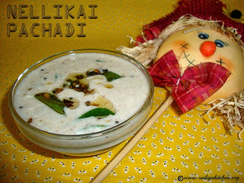 images for Nellikai Thayir Pachadi Recipe /  Gooseberry Raita / Amla Raita / Amla Pachadi Recipe / Usirikaya Pachadi Recipe