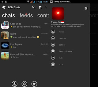 Screenshot BBM Mod Windows Phone v2.12.0.11 Dark BBM Mod Windows Phone v2.12.0.11 Dark
