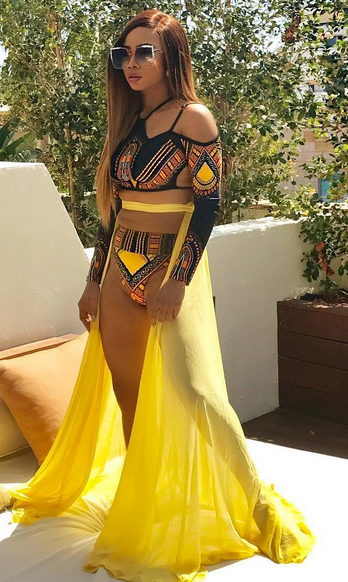 Image result for Toke Makinwa Shoot For CIROC In Ibiza