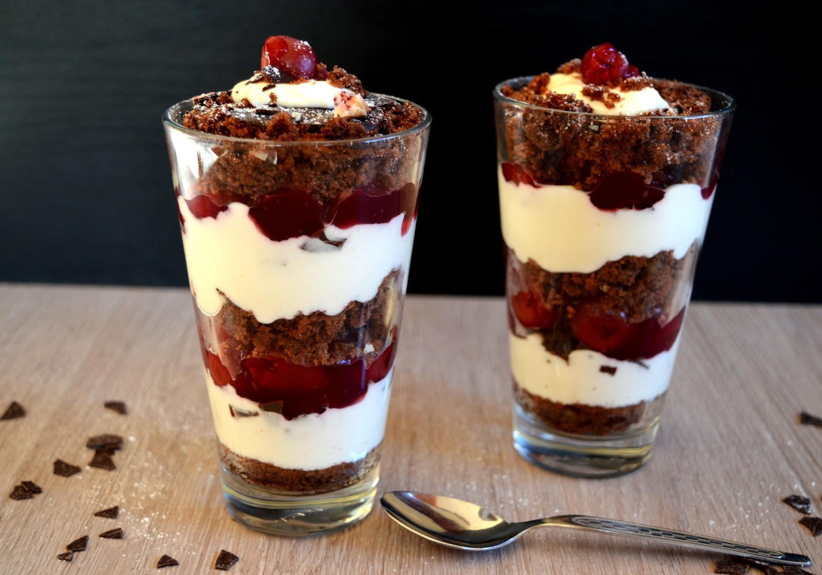 Julias zuckersüße Kuchenwelt: Schwarzwälder-Kirsch-Torte im Glas