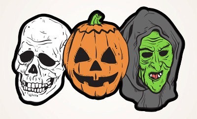 The Horrors of Halloween: HALLOWEEN III Silver Shamrock Masks Artwork ...