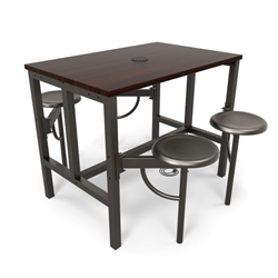 OFM Endure Series Powered Table with Swivel Seats OFM Endure Series Powered Table with Swivel Seats