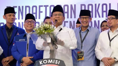 Agus Yudhoyono, Masuk Struktur Tim Kampanye Prabowo Subianto-Sandiaga Uno