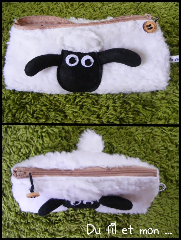 Du fil et mon... Trousse Shaun Le mouton