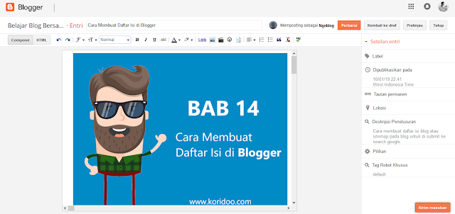 Cara Memasang Kategori atau Label di Blogger Blogspot Cara Memasang Kategori atau Label di Blogger Blogspot