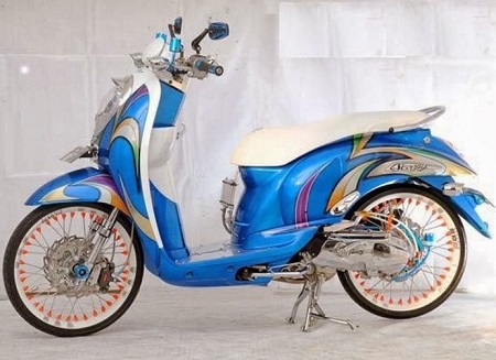Honda scoopy terbaru 2018 Modifikasi Honda scoopy velg 17