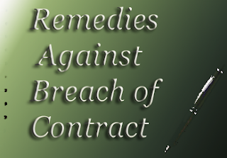 What are the five remedies for breach of contract image