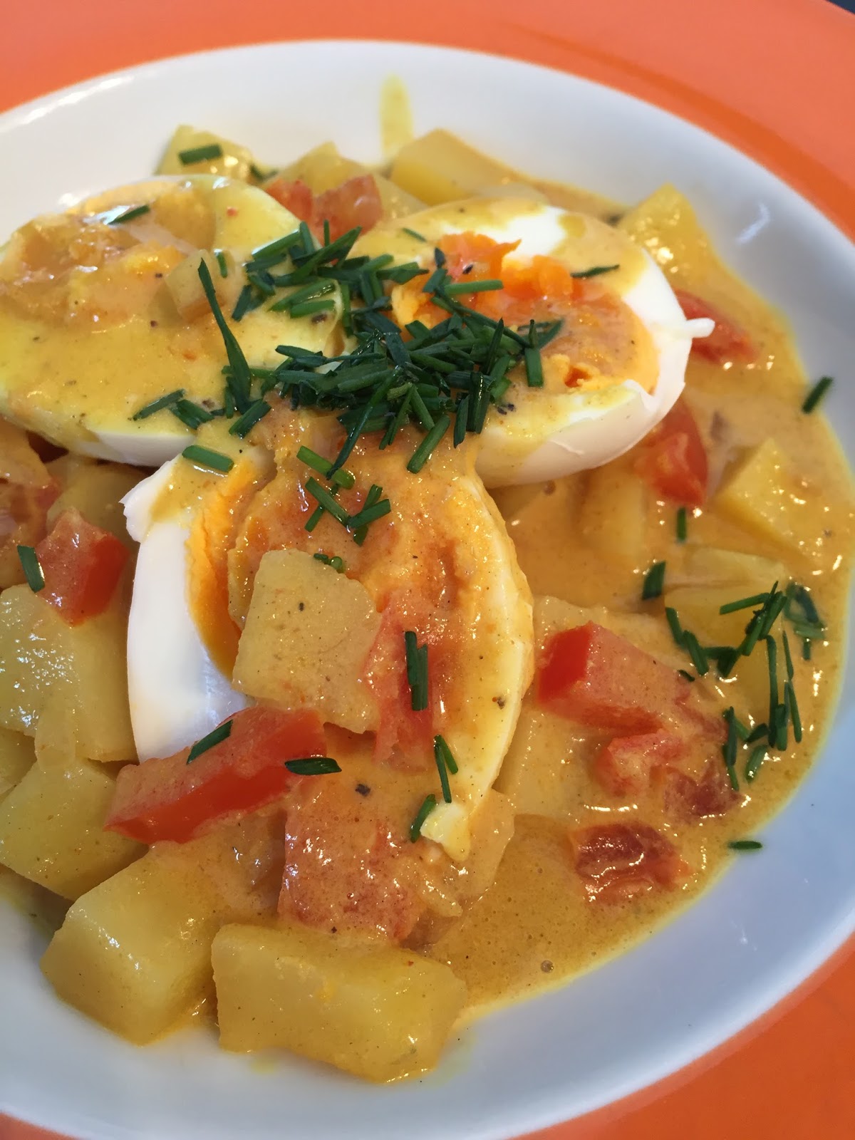Claudia&amp;#39;s Küche: Eier-Kartoffel-Curry indisch
