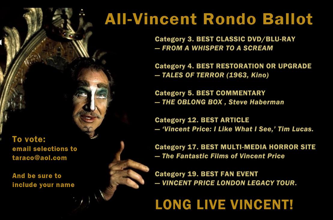 The Sound of Vincent Price Vote 'Vincent Price' at this year's Rondo