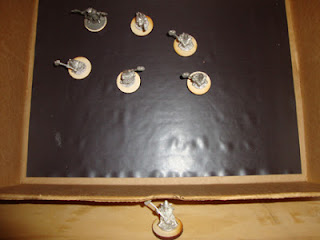 Example of miniatures staying in place during handling 