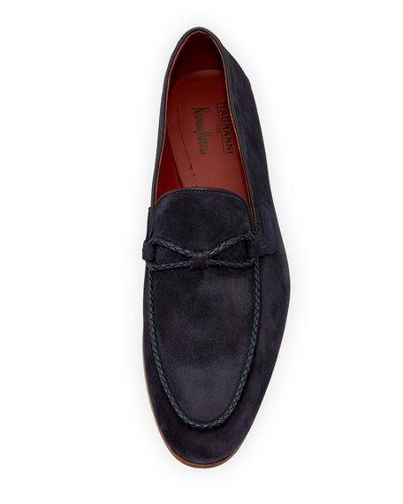A Necessity In Navy: Magnanni Suede Loafer | SHOEOGRAPHY