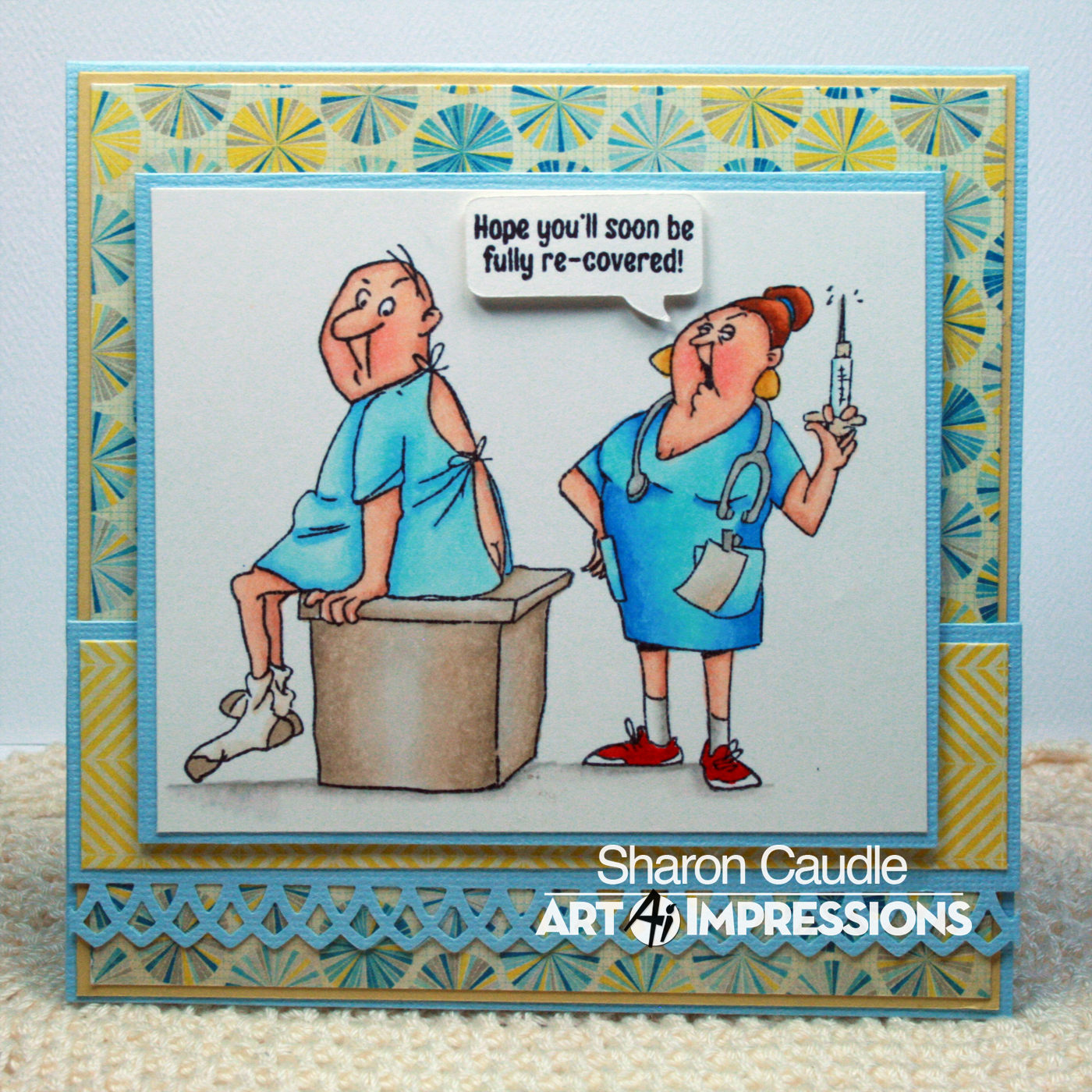Art Impressions SC0681 Get Well Set. Handmade card Art impressions cards, Art impressions, Art