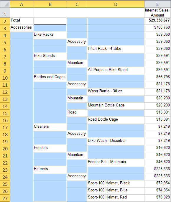 Highlighting blank cells in SSRS report exported to Excel