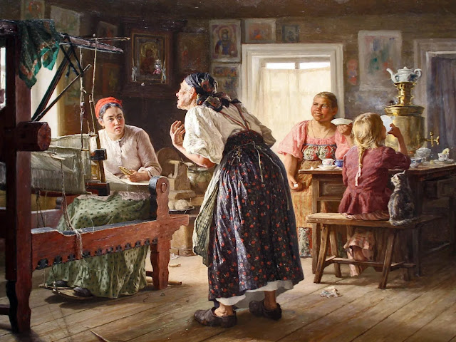 Василий Максимович Максимов. «Лихая свекровь». 1893.
