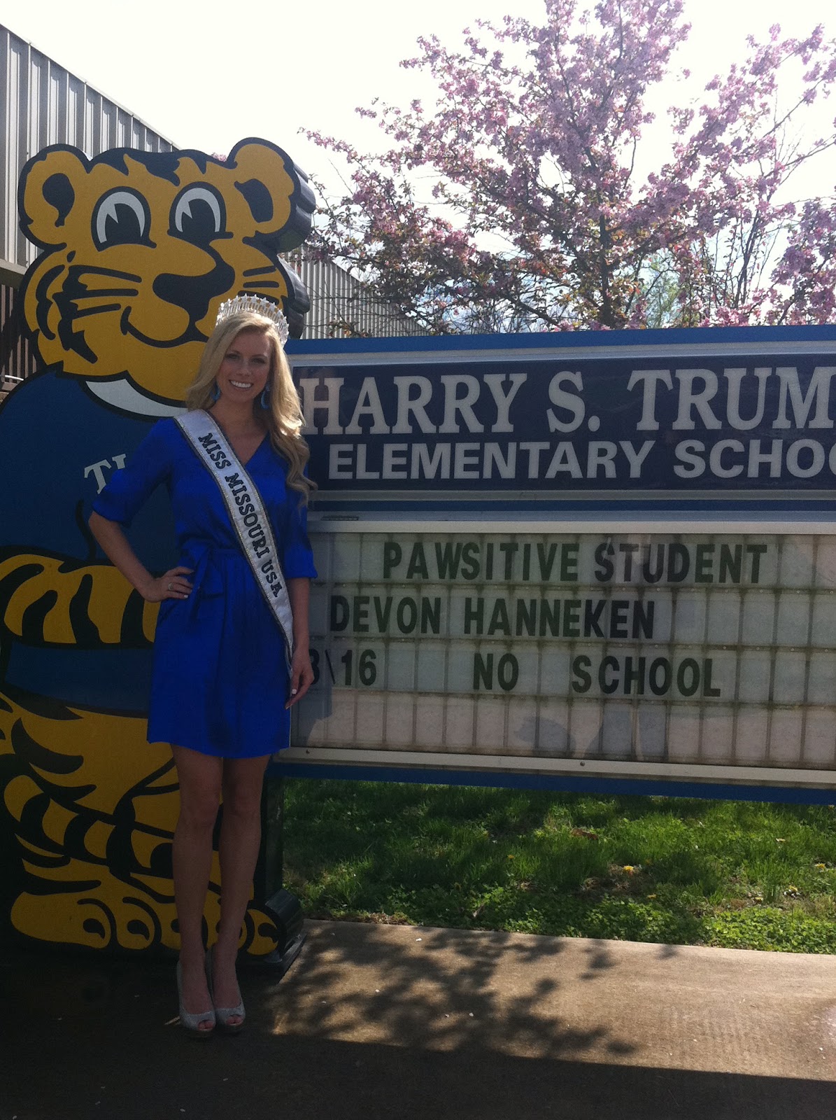 Miss Missouri USA 2012 Truman Elementary School