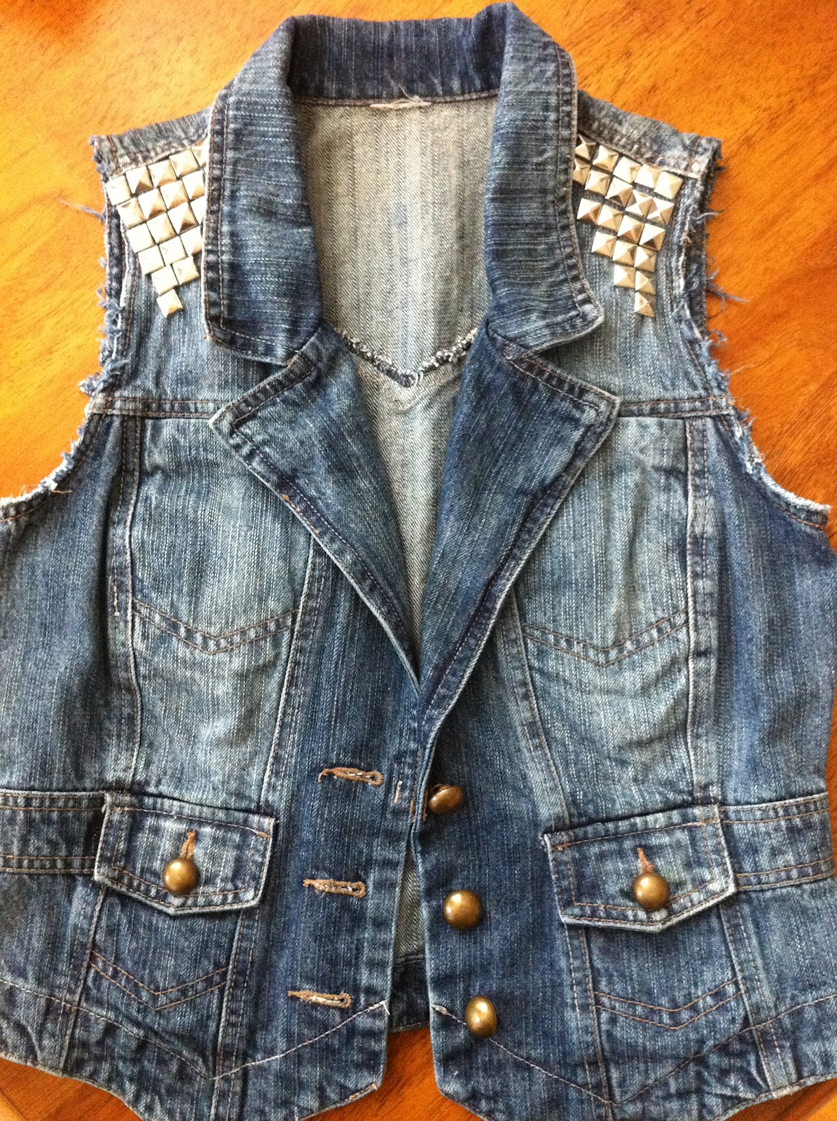 I'VE MOVED TO WWW.SAIMASTYLE.CA SEE YOU THERE! DIY Studded Denim Vest