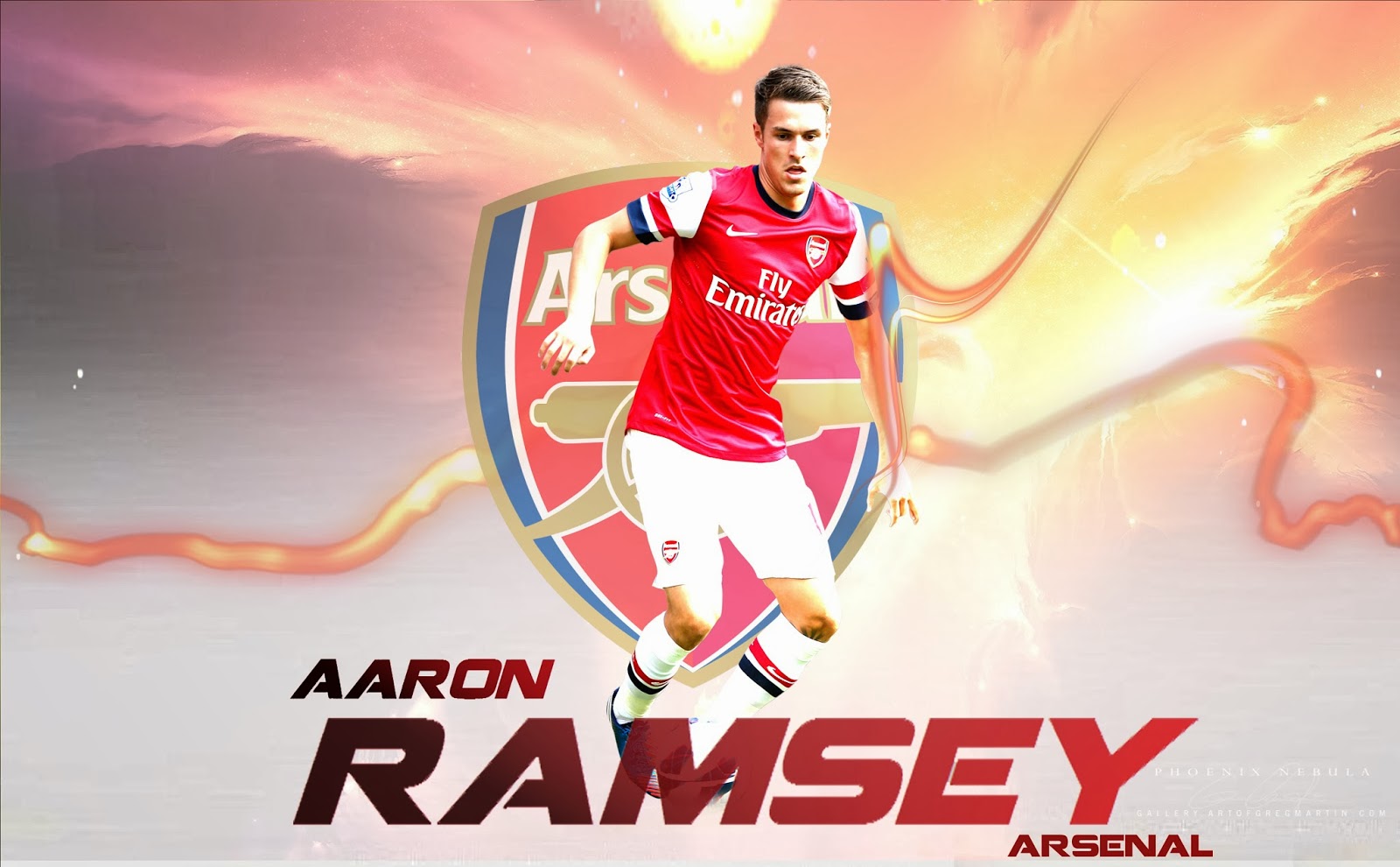 PR7 Graphics Studio: Aaron Ramsey Wallpaper