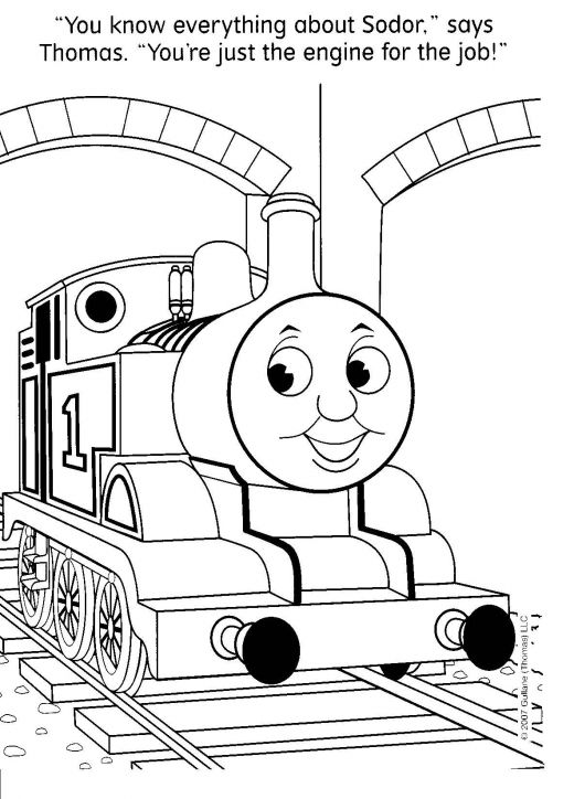 Thomas the Tank Engine Coloring Pages title=