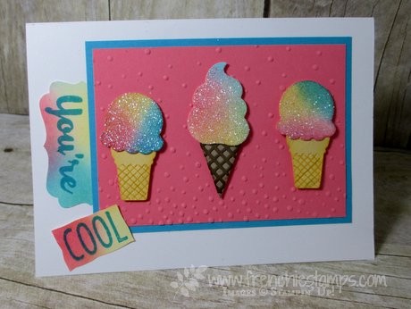 Cool Treats, Frozen Treats Framelits Stampin'Up!, frenchiestamps