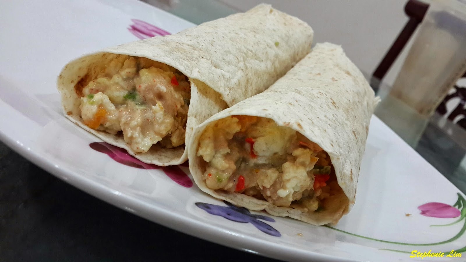 Stephenie's Diary 吞拿魚鸡蛋墨西哥卷 (Tuna and Egg Tortillas Wrap)