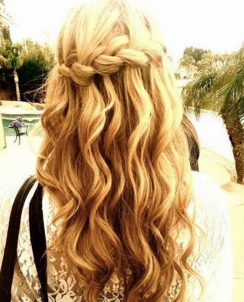 Waterfall Braid In Long Hair