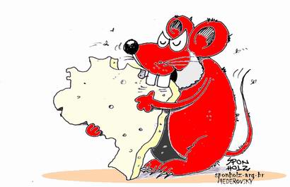 Resultado de imagem para pt ladrão charge