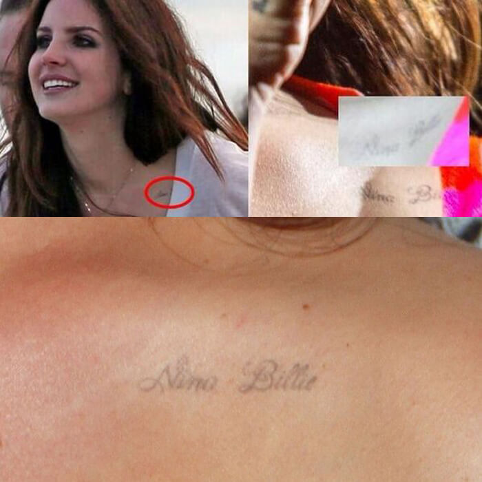 As tatuagens de Lana Del Rey