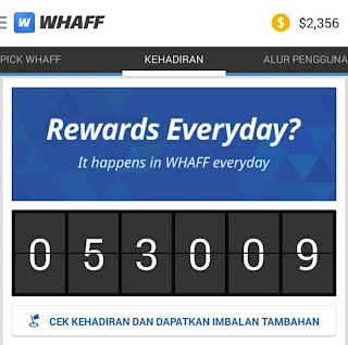 Whaff Rewards: Daily Play