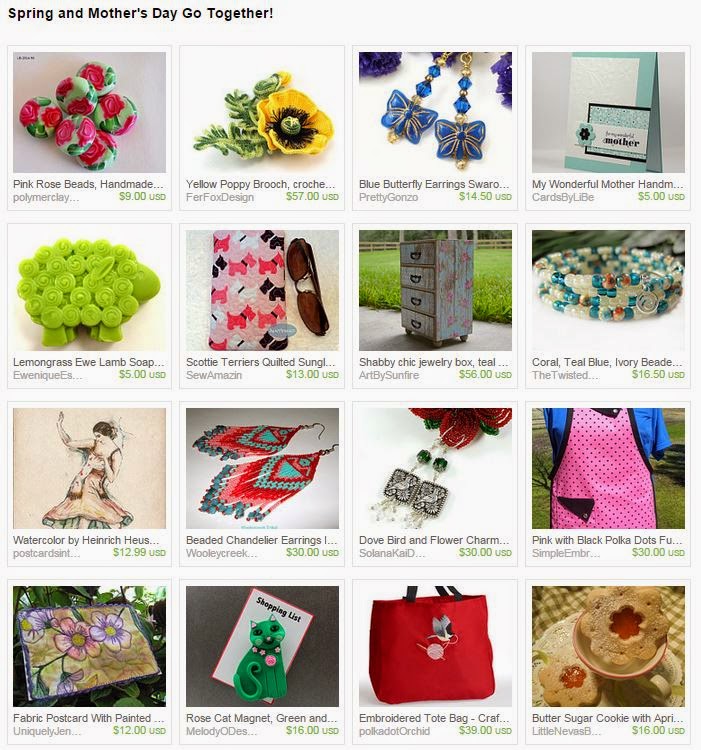  Spring and Mother's Day Go Together! Treasury by 2GlassThumbs on Etsy