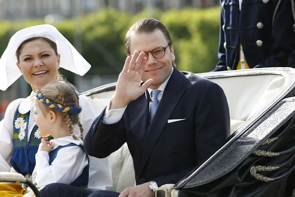 King Carl Gustaf and Queen Silvia, Crown Princess Victoria, Prince Daniel and Princess Estelle, Princess Madeleine, Prince Carl Philip and Princess Sofia Hellqvist attends the Swedish National Day Celebrations 2016