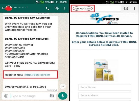 BSNL 4G Express SIM launched across India Offering One Year Free 4G data usage, Voice calls and SMS?