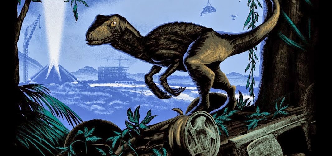 Velociraptor no pôster inédito de Jurassic Park IV: O Mundo Jurássico