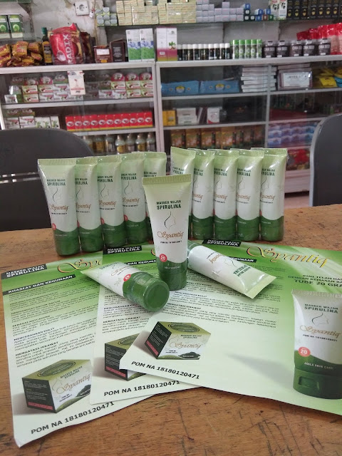 Masker Wajah Spirulina Syantiq Masker Wajah Spirulina Syantiq Kemasan Tube 20 Gram
