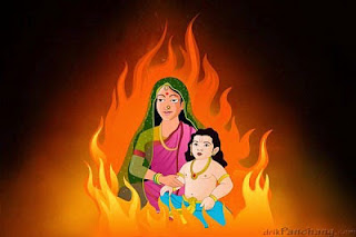 Holika with Prahlad The story of Holi: Festival of Colours-Njkinny's Blog