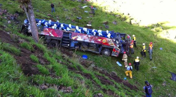 Accidente de bus en la vía Aloag santo Domingo muertos por accidente en la vía Aloag Santo Domingo