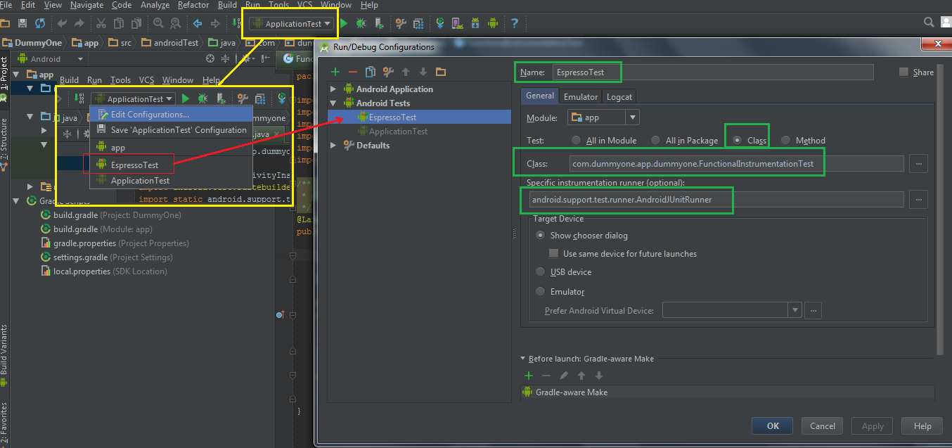 Espresso and Android Studio Yair Carreno