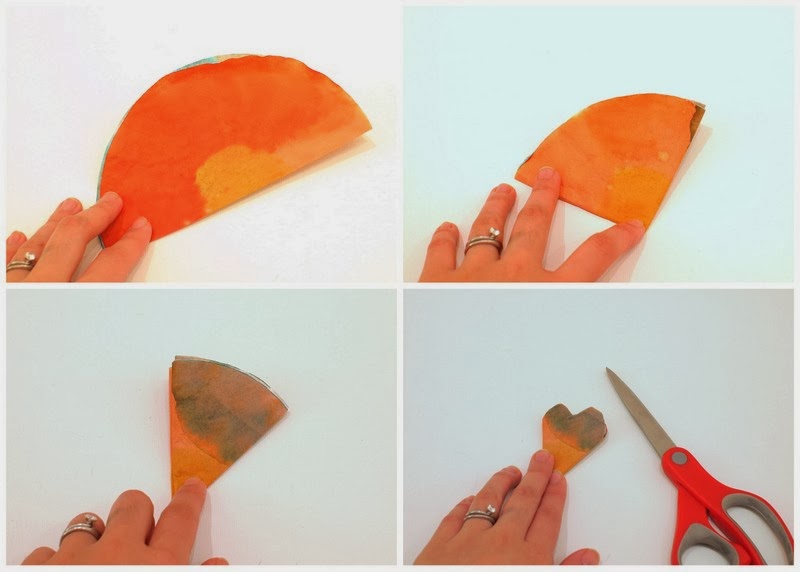 Make Coffee Filter Flowers Pink Stripey Socks