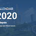 Kalendar lengkap tahun 2020
