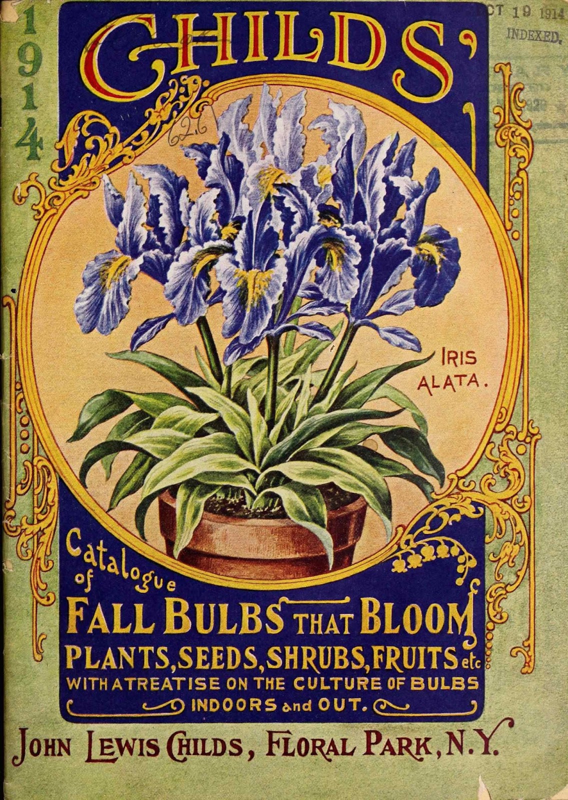 Tenth Letter of the Alphabet Lettering John Lewis Childs’ Catalogues