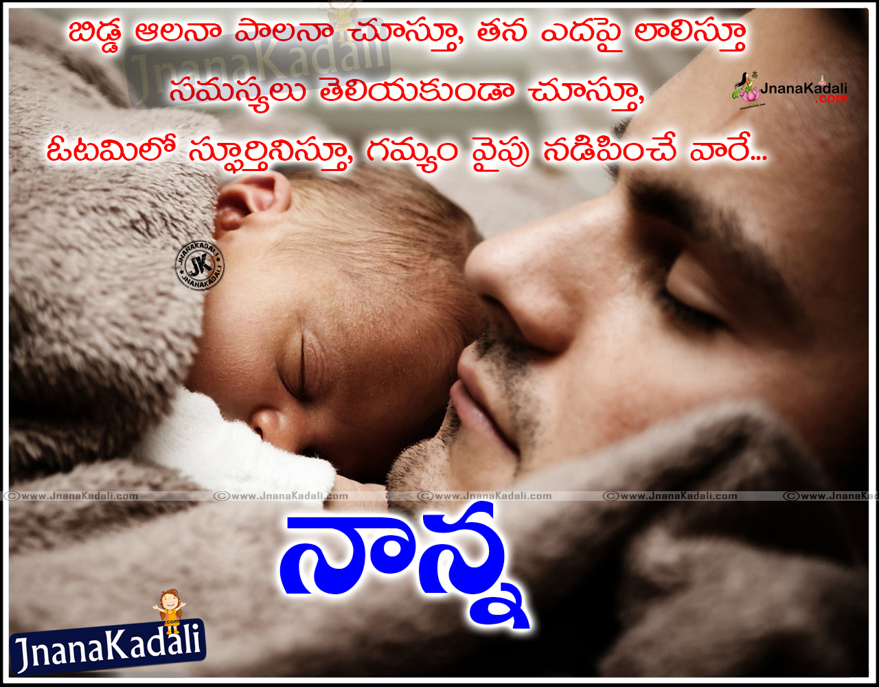 Telugu Mother Love vs Father Love Quotes & Sayings Images | JNANA ...