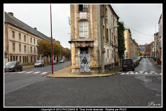 Art Urbain à l'entrée de Sedan Faubourg du Menil Faubourg du Menil Street Art à l'entrée de Sedan
