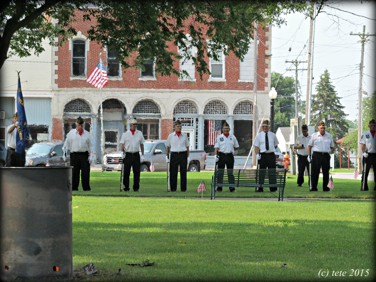 Oakland, Il...worth a second glance Oakland VFW Post Flag Disposal