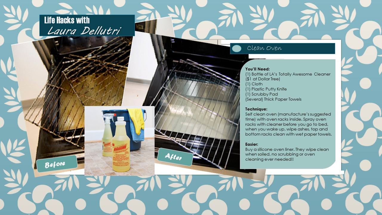 Laura Dellutri's Blog Laura's Spring Cleaning Life Hacks! Oven Cleaning