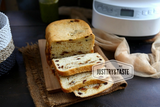Cinnamon Raisin Bread dengan Bread Maker JTT