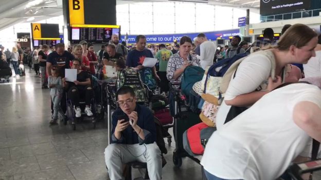 PHOTOS: Passengers stranded at airport terminals